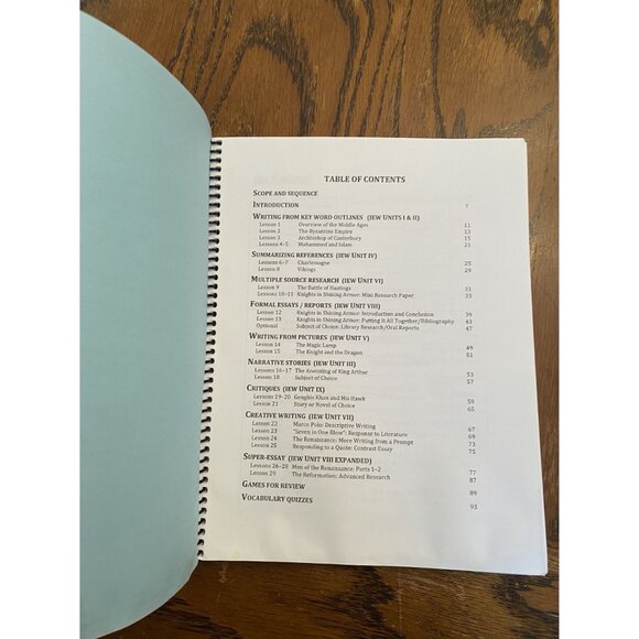 Excellence in Writing Medieval History-Based Writing Lessons Teachers Manual By - Picture 4 of 4